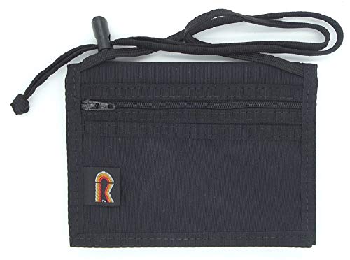 【中古】【未使用・未開封品】二つ折りネックIDウォレット（ブラック）