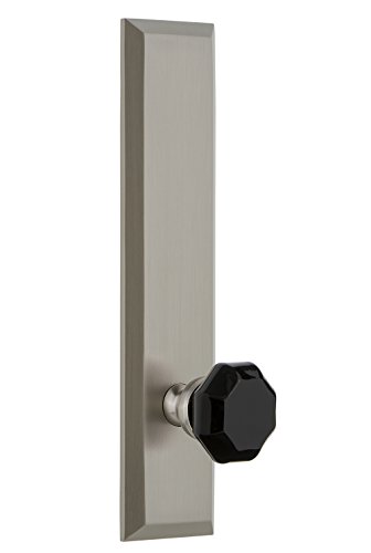 【中古】【未使用・未開封品】Grandeur Hardware 850542 Fifth Avenue トールプレート リヨンノブ付き パッセージバックセット サイズ：2.375インチ サテンニッケル