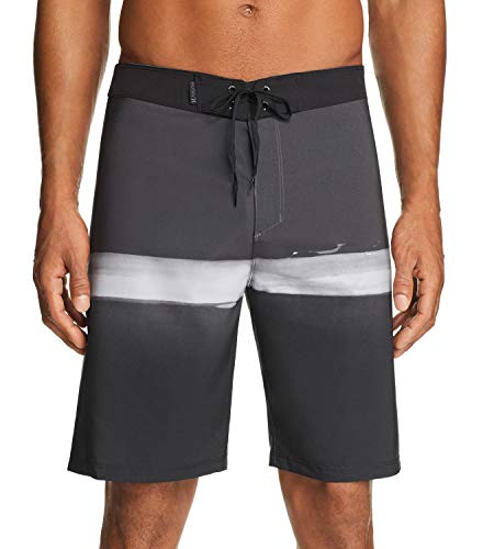 【中古】【未使用・未開封品】Hurley Men's Phantom Stretch Printed 20" Boardshort Swim Short, Black, 29｜AJIMURA-SHOP