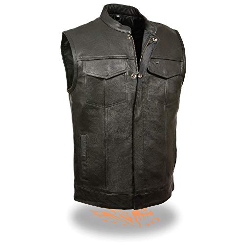 【中古】【未当てはめる・未開封品】Milwaukee Leather OUTERWEAR メンズ US 大いさ: 3X Plus 色合い: 黒いこと