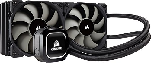 【中古】【未当て嵌める・未開封品】Corsair Hydro H100 x 240 粍ラジエータデュアル120 粍 PWM気違い流動体中央処理装置冷房装置 - 黒いこと