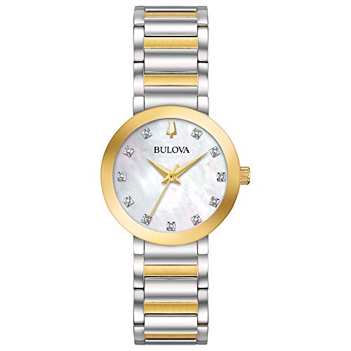 【中古】【未当てはめる・未開封品】Bulova レディース 今めかしい金剛石 98P180 One Size ツートーンゴールド。