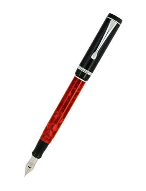 【中古】【未使用・未開封品】Conklin Duragraph Fountain Pen (Red Nights) - Extra Fine Nib Fountain Pen, Red Nights (CK71380:CK7187)