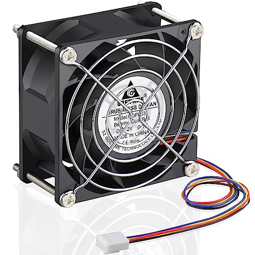 【中古】【未当て嵌める・未開封品】GDSTIME 80粍 x 38粍 8038 PWM 弾丸道路デュアルボールベアリングDC 12V 80粍 落ち居る気違い