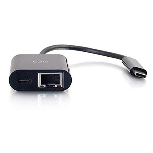 【中古】【未当て嵌める・未開封品】C2G 29749 USB Cアダプタとイーサネットアダプター ワット数付き添い人 黒いこと