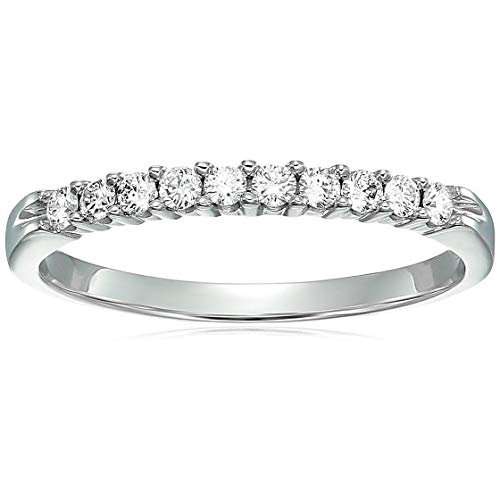【中古】【未当て嵌める・未開封品】Vir Jewels 1/4カラット(ctw)金剛石 一緒になる不死化ダンス楽隊 お上さん用 ラウンド金剛石 エンゲージメント指環 14K 白いことゴールド 10石 プロングセット 0.