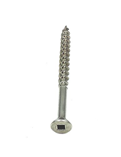 【中古】【未使用・未開封品】#12×5インチ デッキスクリュー スクエアドライブ フラットヘッド ペン先付き 316ステンレス鋼、数量100|AJIMURA-SHOP