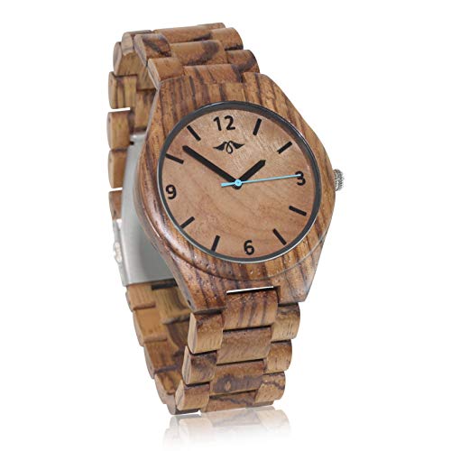 【中古】【未当て嵌める・未開封品】Zebra Wood Watch with Maple面