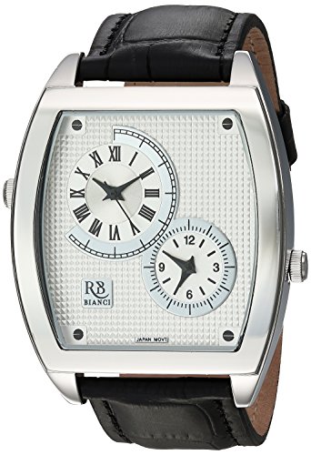 【中古】【未当てはめる・未開封品】ROBERTO BIANCI WATCHES メンズ ベンゾ」クォーツステンレススチールとレザーカジュアルウォッチ、色合い黒いこと（型番：Rb0740） 銀