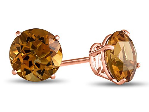 【中古】【未使用・未開封品】Finejewelers 10K ホワイトゴールド ラウンド 7mm ストーンスタッドピアス|AJIMURA-SHOP