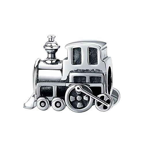 【中古】【未当て嵌める・未開封品】Train Charm 925 Sterling Silver Charm Beads for Fashion Charms Bracelet \u0026 Necklace その他-靴