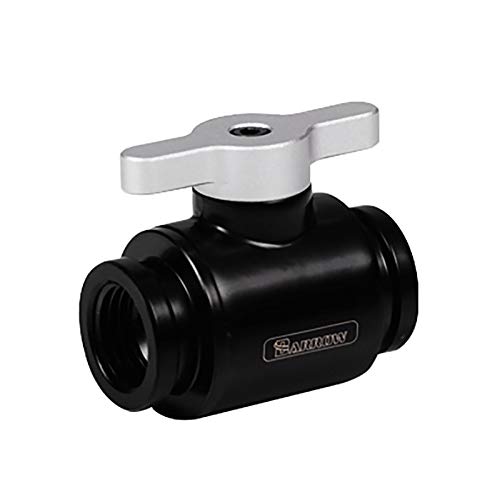 【中古】【未当て嵌める・未開封品】Barrow G1/4in ミニ弁膜 軽銀手持ち部分付き添い人 黒いこと手持ち部分 TLQFS-V1 (BK/SL) その他-パソコン・周辺機器