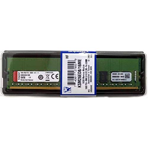 【中古】【未使用・未開封品】キングストン KSM26ED8/16ME 16GB DDR4 2600MHz ECC CL19 2Rx8 1.2V Unbuffered DIMM チップ固定 Micron E|AJIMURA-SHOP