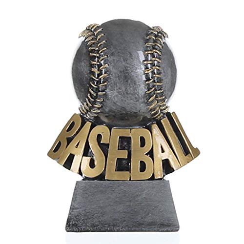【中古】【未使用・未開封品】Decade Awards 野球用樹脂トロフィー - ステッチ ベースボール賞 - 高さ5.5インチ - 刻印プレート付き