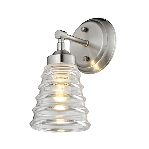【中古】【未当て嵌める・未開封品】Varaluz Amherst Bath Vanity、無光沢Ｎｉ 1 Light しろがね色 313B01BN 1