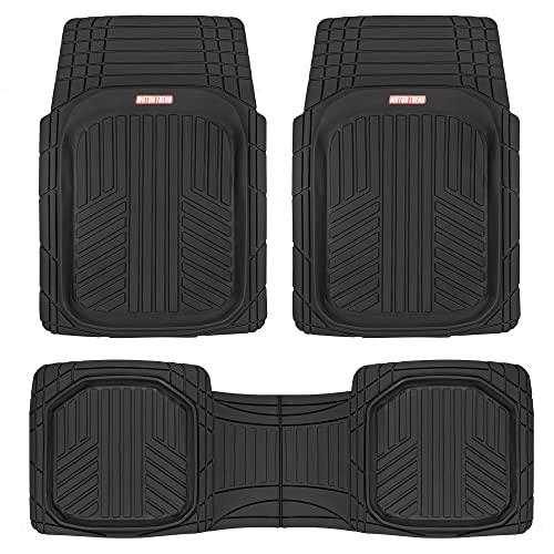 【中古】【未当て嵌める・未開封品】Motor Trend Deep Dish all-climateゴムフロアマット???演奏Plus Heavy Duty Liners???3天下太平仕掛ける???朦々たる、無臭\u0026 All Wea