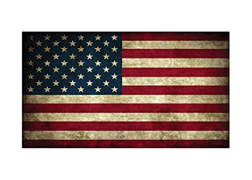 【中古】【未使用・未開封品】アメリカ国旗ステッカー 素朴なバンパーステッカー 車用デカール ギフト 愛国的 アメリカに着たアメリカ合衆国 (3x5)