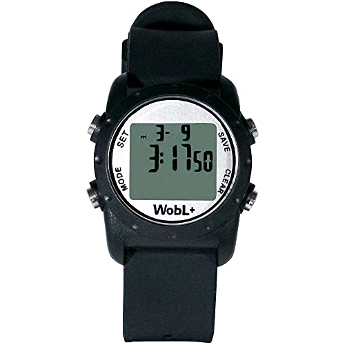 【中古】【未使用・未開封品】WobL+ 世界最小&最高の防水振動9アラーム + カウントダウンタイマー腕時計 (ブラック) スポーツ/医学/会議/トイレリマインダー 17,781円