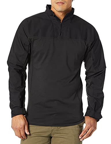 【中古】【未当て嵌める・未開封品】TRU-SPEC Men\u0027s Responder Shirt, 24-7 P/C R/S 1/4 Zip, Black, XX-Large Long