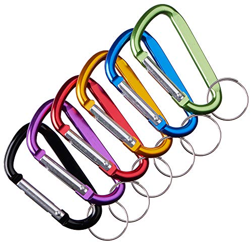 【中古】【未当て嵌める・未開封品】カラビナアソートカラー6容器に並べるby neteez