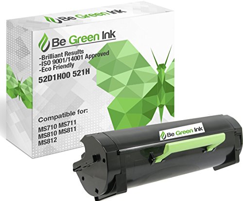 【中古】【未当て嵌める・未開封品】Be Green Ink 52D1H00 521H Lexmark 取り替えっこ用 MS810 MS810n MS710 取り替えっこトナーカートリッジ Lexmark MS810n MS710 MS711 MS810n MS810dn MS811 MS81