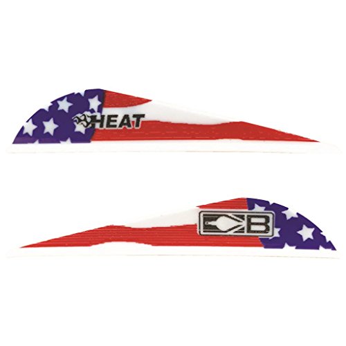【中古】【未当てはめる・未開封品】Bohning Heat Vanes 亜米利加軍旗 36枚風呂敷き包み 赤いこと。