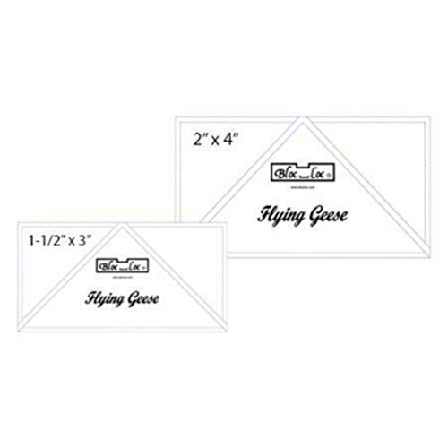【中古】【未使用・未開封品】Bloc Loc Flying Geese Ruler Set 2 3.8cm x 3,5.1cm x 10cm