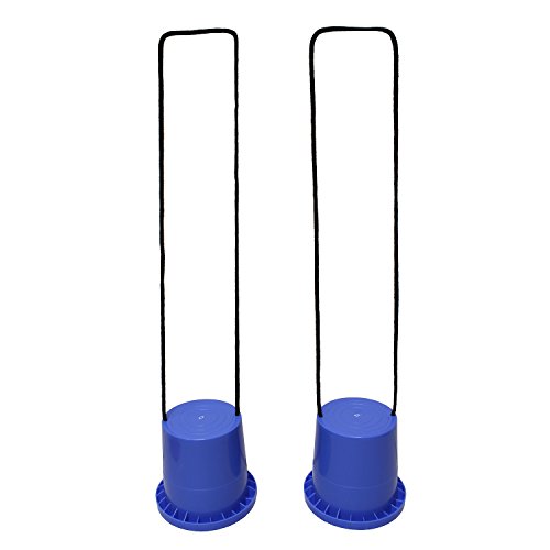 【中古】【未使用・未開封品】Get Out! Walking Bucket Stilts 2 Pack (Pair) Blue Stepper Balance Bucket Shoe Stilts Toy, Cup Walkers Can Stomper Cups