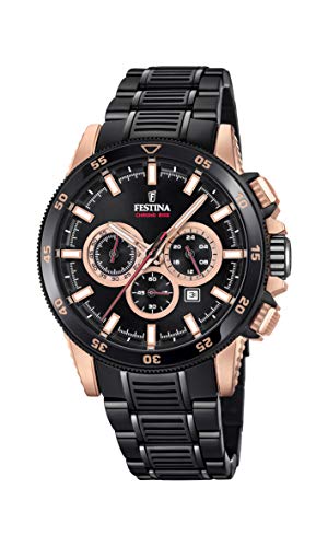【中古】【未使用・未開封品】Festina Men's Special F20354-1F37 Black Stainless-Steel Quartz Dress Watch