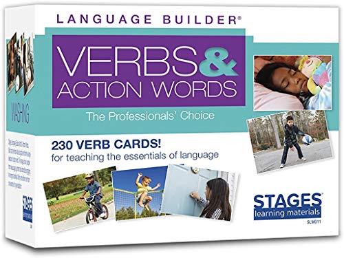 【中古】【未使用・未開封品】Stages Learning マテリアル 言語ビルダー Verb フラッシュカード 写真 ボキャブラリー 自閉症学習製品 アバセラピー&スピーチ関節用