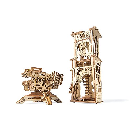 【中古】【未使用・未開封品】Mechanical Ugears木製3dパズルモデルarchballista-tower Constructionセット