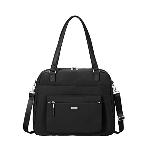 【中古】【未当てはめる・未開封品】Baggallini クラシックオーバーナイト 取りひろげる能力のあるラップトップトート RFID電話を掛ける商品目録ネットボール付き添い人 US 大いさ: One Size 色合い: 黒いこと