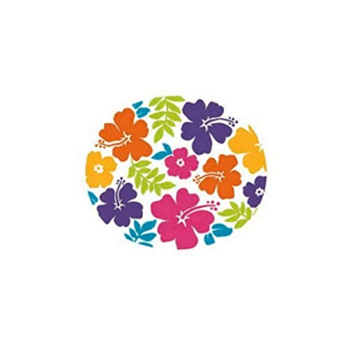 【中古】【未当て嵌める・未開封品】Amscan HOLDINGS , INC。夏ハイビスカス白いこと楕円面形紙やすり一皿 その他-家電
