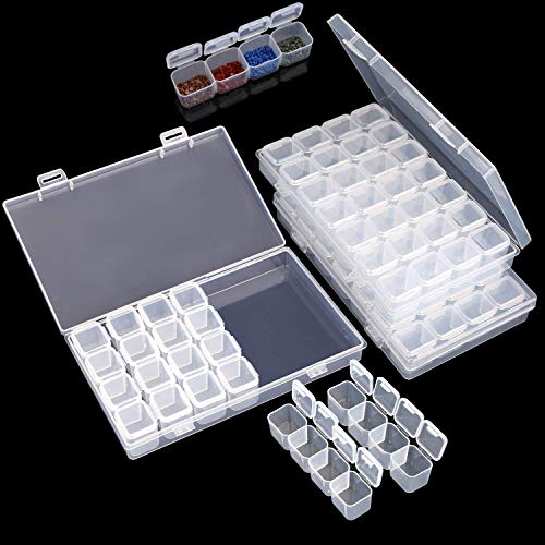 【中古】【未使用・未開封品】ダイヤモンドペインティング 刺繍ボックス プラスチックストレージコンテナ 調節可能なビーズケース ホワイト GDEB-011|AJIMURA-SHOP