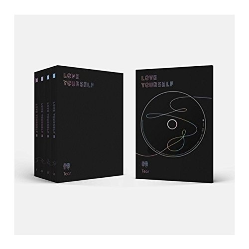 【中古】【未使用・未開封品】BTS Love Yourself轉' Tear ' 4set Photobook + Minibook + Photocard + Preorderポスター、ギフト+ Standingフォト+ Extra Photocard