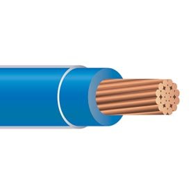 【中古】【未当て嵌める・未開封品】25フート 2/0 AWG THHN 撚線銅建造物鉄条 600V 青色
