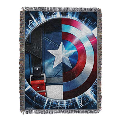 【中古】【未使用・未開封品】Marvel's キャプテンアメリカ 「スターエージェント」織タペストリー スローブランケット 48インチ x 60インチ マルチカラー|AJIMURA-SHOP