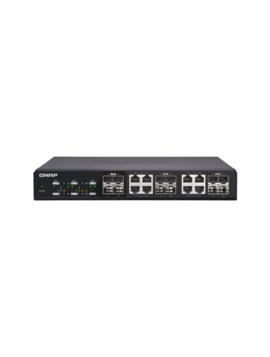 【中古】【未当て嵌める・未開封品】QNAP 10GbE相応う 12界面 アンマネージドスイッチ QSW-1208-8C