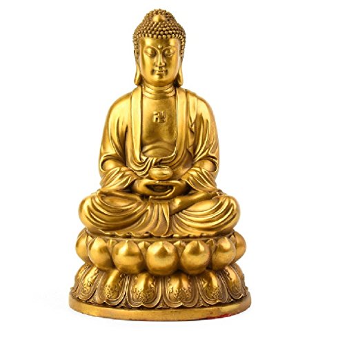 【中古】【未使用・未開封品】smarthouseware Feng Shui Decor Shakyamuni Buddha Statue真鍮彫刻ホームデコレーションBuddha Figurines高8.5?\