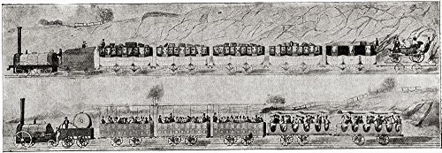 【中古】【未使用・未開封品】ヨーロッパで最初の乗客車 1830年 ジョージ・スティーヴンソン州 リバプールからマンチェスター線までの蒸気機関車 イギリスの物語から 1930年