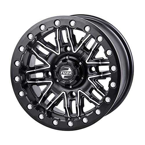 【中古】【未使用・未開封品】4/156 Tusk Nebo ビードロックホイール 14x7 4.0 + 3.0 機械加工/ブラック Polaris RANGER RZR XP 1000 2014-2018用｜AJIMURA-SHOP