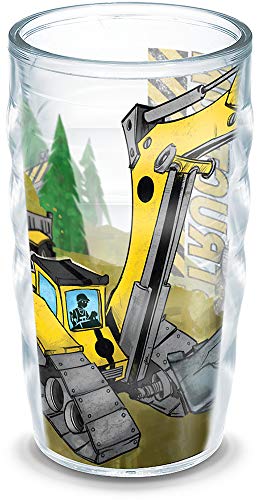 【中古】【未使用・未開封品】Tervis 1192878 建設トラック用断熱タンブラー ラップ付き 10オンス ウェーブ クリア