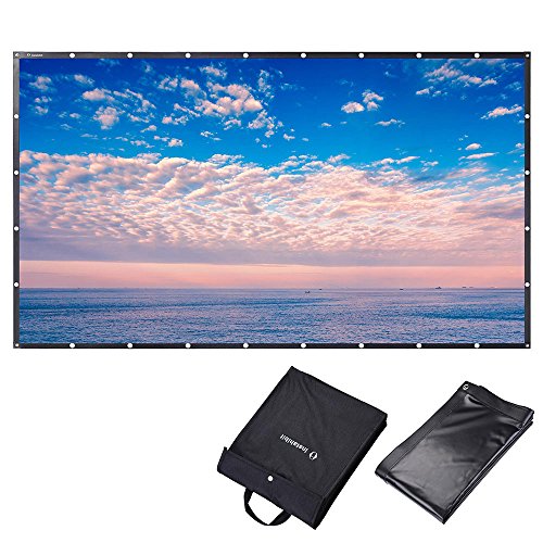 【中古】【未使用・未開封品】Instahibit 150インチ16?: 9ポータブルフロント投影画面ハング穴付き折りたたみ式PVC 4?K HDホームシアター映画｜AJIMURA-SHOP