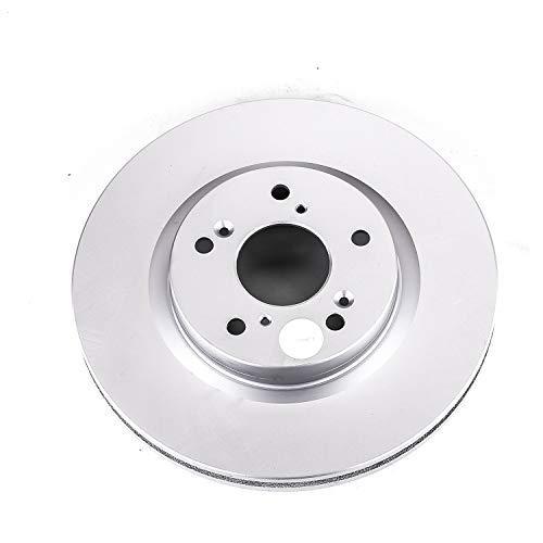 【中古】【未当て嵌める・未開封品】Power Stop JBR1555EVC Evolution GEOMET 上塗りされたフロントブレーキローター