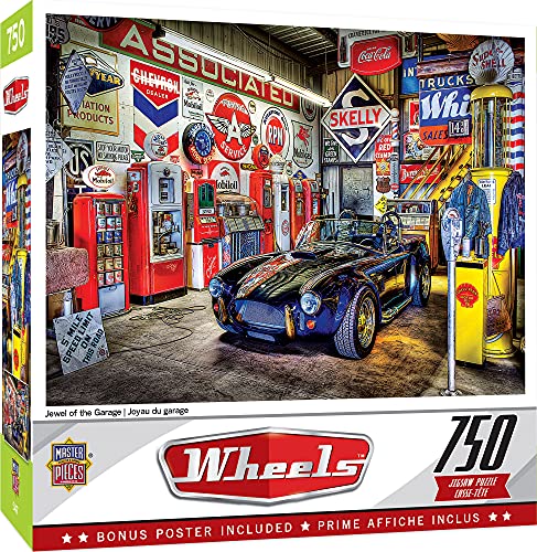 【中古】【未使用・未開封品】MasterPieces 750ピース ジグソーパズル 大人、家族、子供向け - ガレージの宝石 - 18インチ x 24インチ - 家族経営のAmerican Puzzle Company