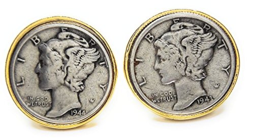 【中古】【未使用・未開封品】MenzジュエリーACCS Mercury Dime Cufflinksメーカー直接価格
