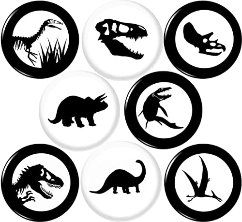 【中古】【未当て嵌める・未開封品】恐竜8目あたらしい1?\"in25?粍ピンボタンバッジTyrannosaurus T - Rex Stocking Stuffer。。。"