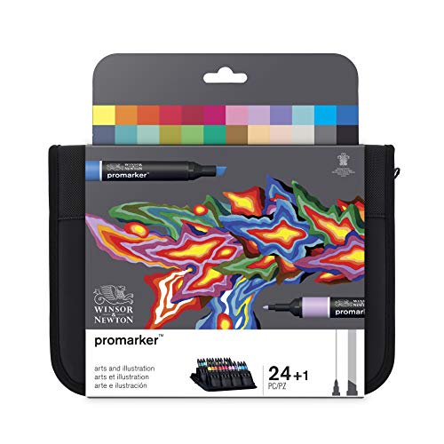 【中古】【未使用・未開封品】Winsor & Newton ProMarker - Set of 24 - Art & Illustration Wallet｜AJIMURA-SHOP