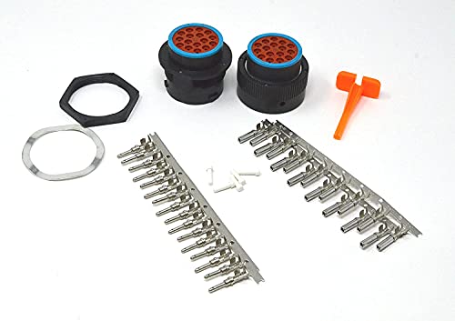 【中古】【未当て嵌める・未開封品】Deutsch HDP20 バルク尖端 16いの一番 コネクタキット 10-12 AWG 消し印付き添い人接合部 (亜米利加製)