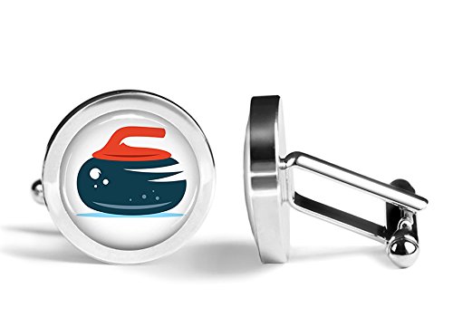 【中古】【未使用・未開封品】Curling Cufflinks カーリングロックカフリンクス (角度付きエディション)|AJIMURA-SHOP